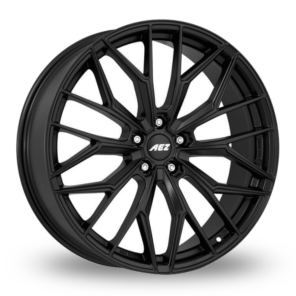 21″AEZ Porto Matt Black Wider Rear Alloy Wheels