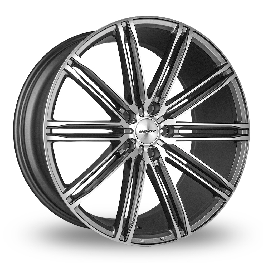 20 Inch Calibre CCI Gunmetal Polished Alloy Wheels Includes Fitting Kit (New Bolts) + 275/40/R20 Budget Tyres Fitted Balanced And Delivery