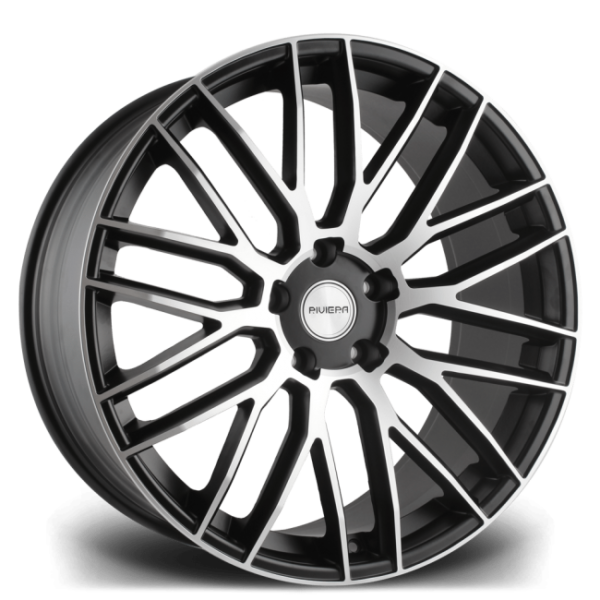 22″ RIVIERA RV126 GLOSS BLACK POLISHED – FITMENT 5X120