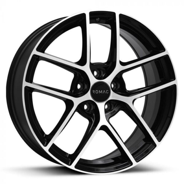 ROMAC DIABLO BLACK POLISHED ALLOY WHEELS