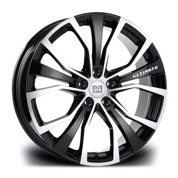 18″ Riviera Ultimate Black Polished For VW Transporter