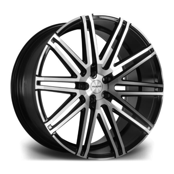 22″ RIVIERA RV120 BLACK POLISHED – FITMENT 5X112