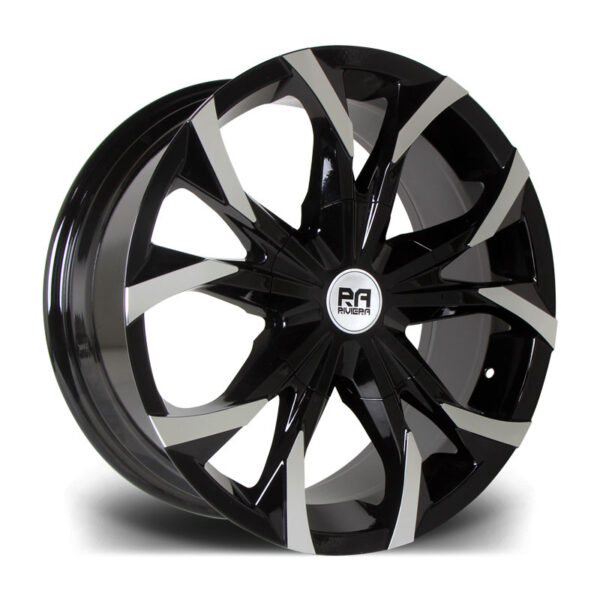 18″ RIVIERA TREKKER BLACK POLISHED – FITMENT BLANK