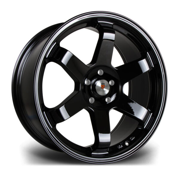 18″ STUTTGART ST16 GLOSS BLACK – FITMENT BLANK