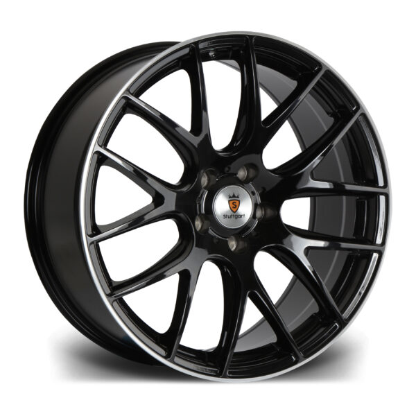 18″ STUTTGART ST3 GLOSS BLACK – FITMENT 5X120