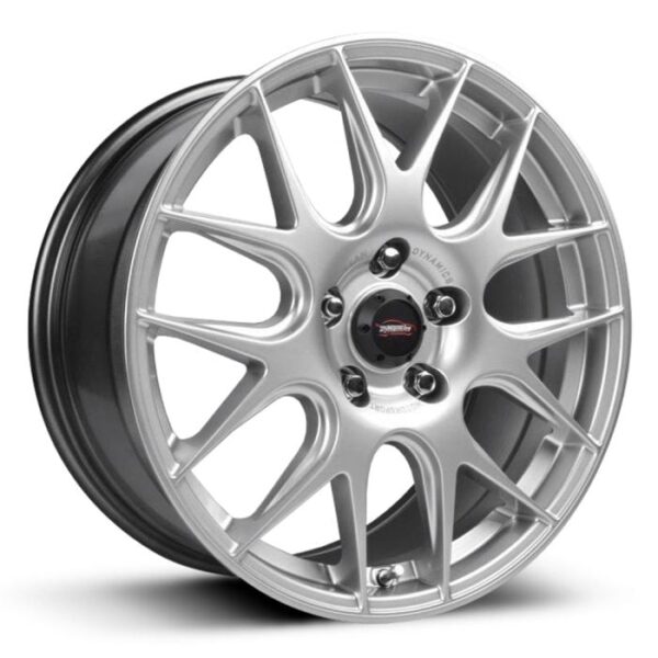 TEAM DYNAMICS PRO Y SPOKE HYPER SILVER 18″ ALLOY WHEELS