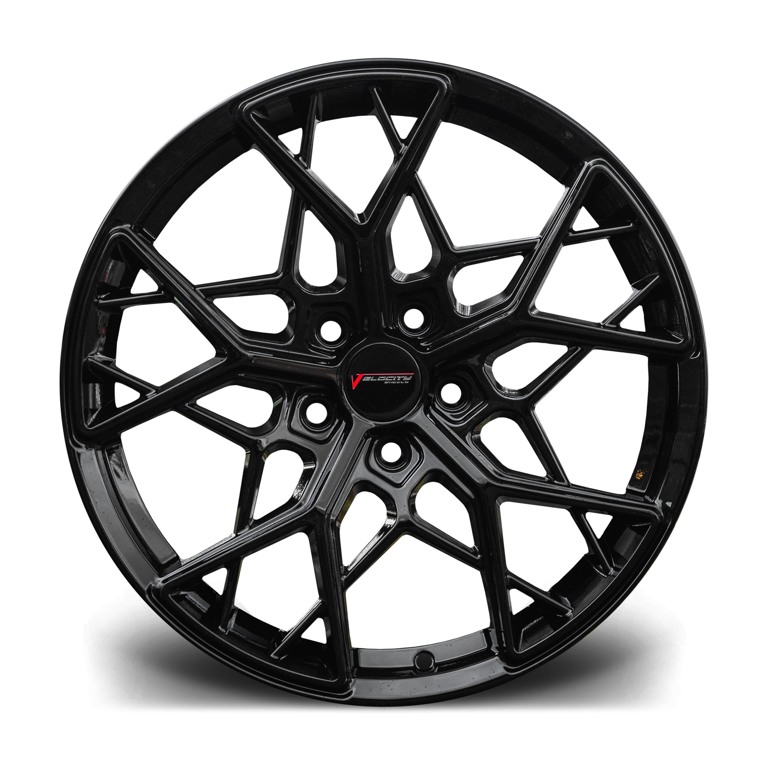 Set of Velocity VC4 Gloss Black Alloy Wheels