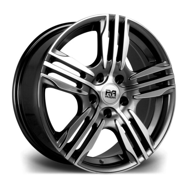 20″ RIVIERA VIGOR GUNMETAL POLISHED – FITMENT 5X160