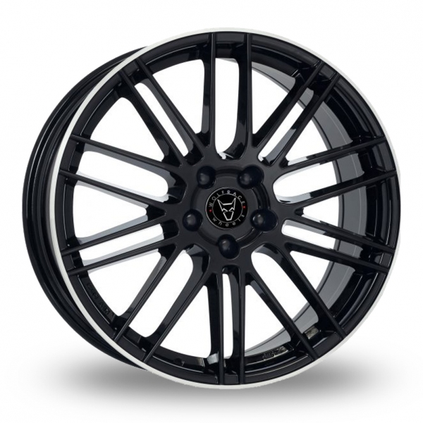 18″ Wolfrace Kibo Black Polished Rim for Volkswagen Caddy