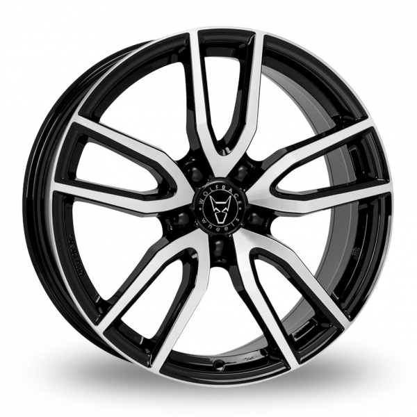 18″ Wolfrace Torino Black Polished for Volkswagen Caddy