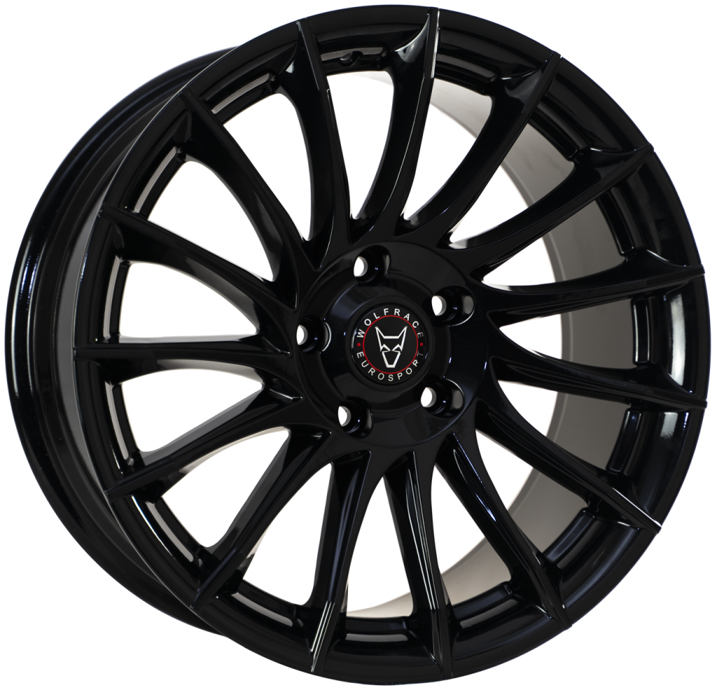 18″ Wolfrace Aero Gloss Black For VW Transporter
