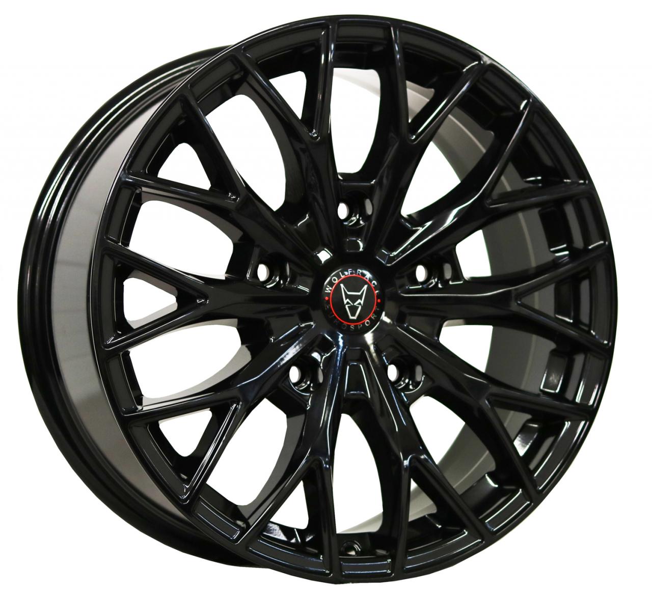 19″ Wolfrace Wolfsburg Super T﻿ Gloss Black for Transit Custom